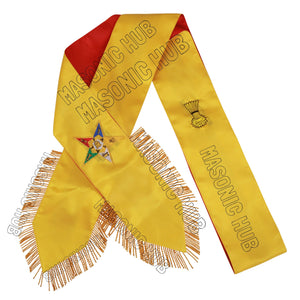 Handcrafted Masonic Order of Eastern Star (OES) Complete Sash Set – Set of 5 Masonic Hub