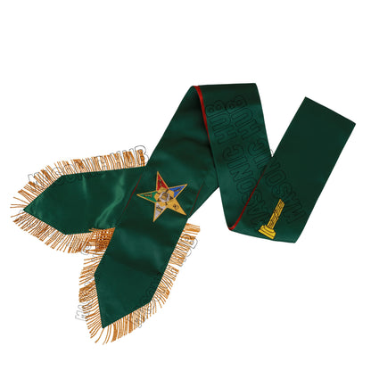 Handcrafted Masonic Order of Eastern Star (OES) Complete Sash Set – Set of 5