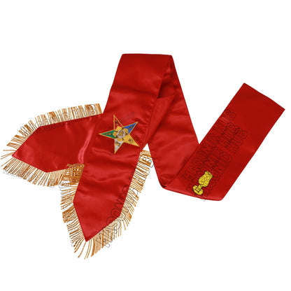 Handcrafted Masonic Order of Eastern Star (OES) Complete Sash Set – Set of 5
