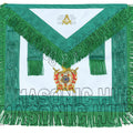 Handcrafted Masonic DeMolay Apron – 100% Lambskin Freemason Regalia with Master Mason Emblem Flap Masonic Hub