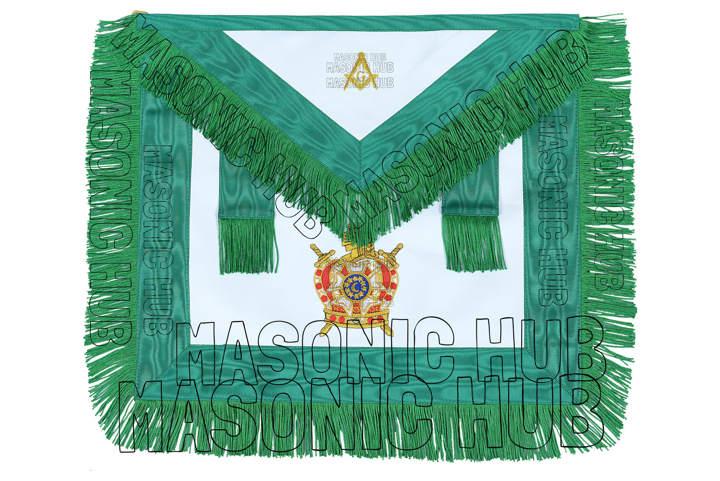 Handcrafted Masonic DeMolay Apron – 100% Lambskin Freemason Regalia with Master Mason Emblem Flap