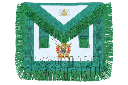Handcrafted Masonic DeMolay Apron – 100% Lambskin Freemason Regalia with Master Mason Emblem Flap