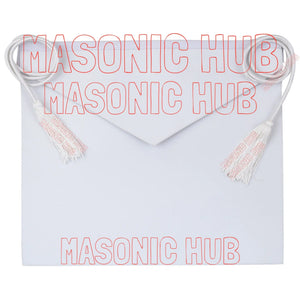 Masonic Hub Candidate / Entered Apprentice Faux Leather Apron with White Tassels Masonic Hub