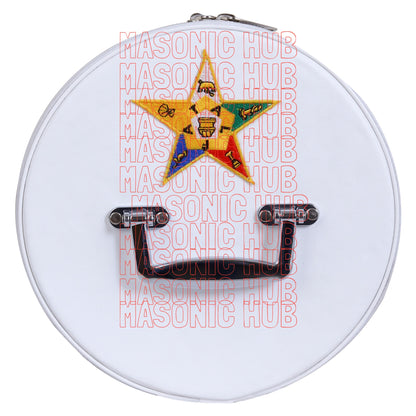 NEW ORDER OF EASTERN STAR FEZ CAP CASE – WHITE WITH EMBLEM