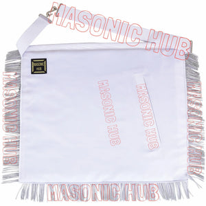 Handcrafted Masonic DeMolay &amp; Master Mason Apron – 100% Lambskin Masonic Hub