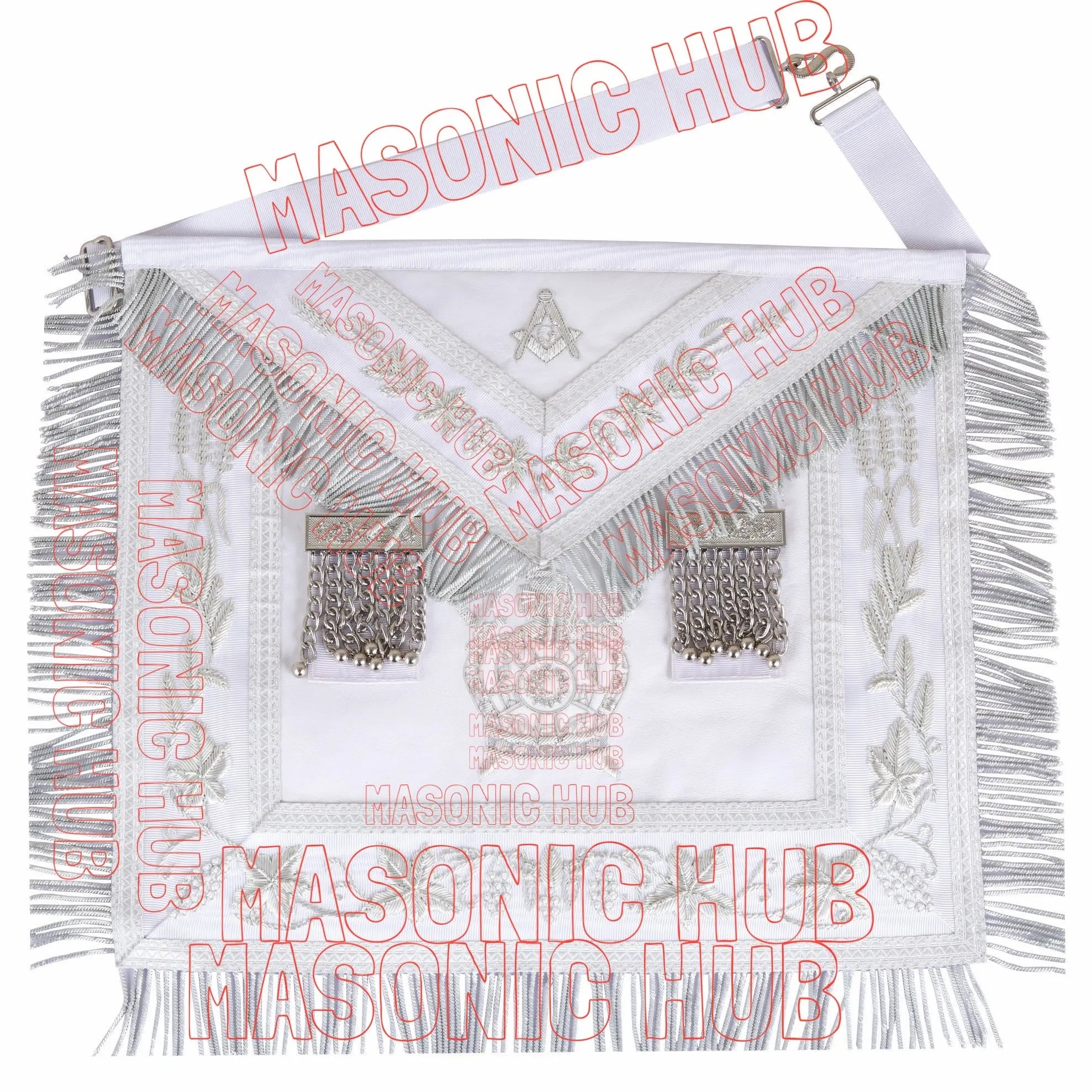 Handcrafted Masonic DeMolay &amp; Master Mason Apron – 100% Lambskin Masonic Hub
