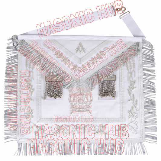 Handcrafted Masonic DeMolay &amp; Master Mason Apron – 100% Lambskin