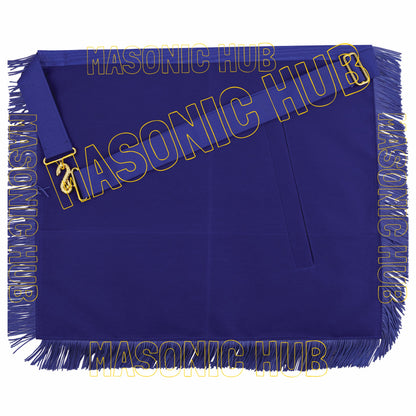 Masonic Illinois DeMolay Apron – Handcrafted Excellence in 100% Lambskin