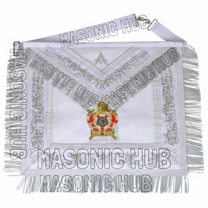 Handcrafted Masonic DeMolay Apron – 100% Lambskin with Master Mason Emblem Masonic Hub