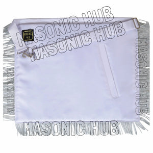 Handcrafted Masonic DeMolay Apron – 100% Lambskin with Master Mason Emblem Masonic Hub