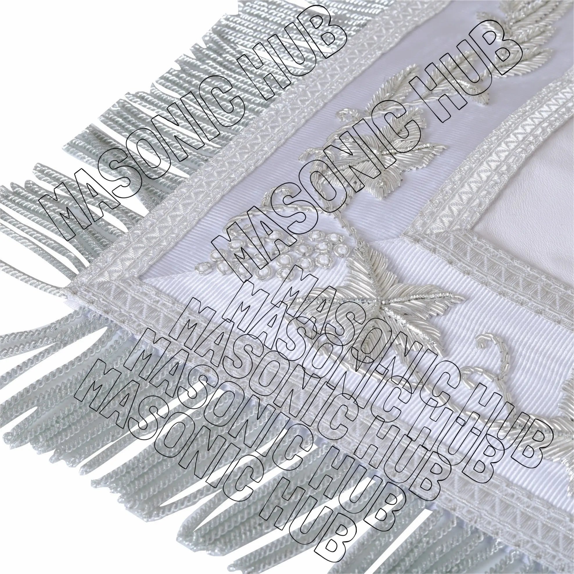 Handcrafted Masonic DeMolay Apron – 100% Lambskin with Master Mason Emblem Masonic Hub