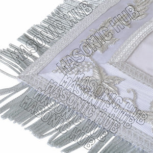 Handcrafted Masonic DeMolay Apron – 100% Lambskin with Master Mason Emblem Masonic Hub