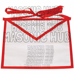 Exquisite Masonic Holy Royal Arch Apron – White Cotton Duck Cloth Masonic Hub