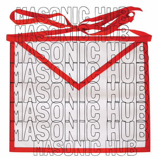 Exquisite Masonic Holy Royal Arch Apron – White Cotton Duck Cloth