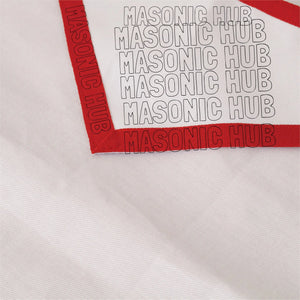 Exquisite Masonic Holy Royal Arch Apron – White Cotton Duck Cloth Masonic Hub