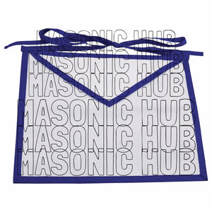 Sacred Craftsmanship: Masonic Blue Lodge White Cotton Apron Masonic Hub