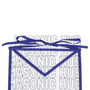 Sacred Craftsmanship: Masonic Blue Lodge White Cotton Apron Masonic Hub
