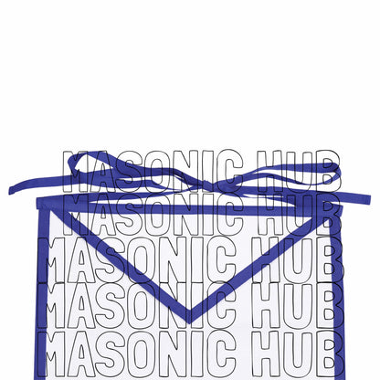 Sacred Craftsmanship: Masonic Blue Lodge White Cotton Apron