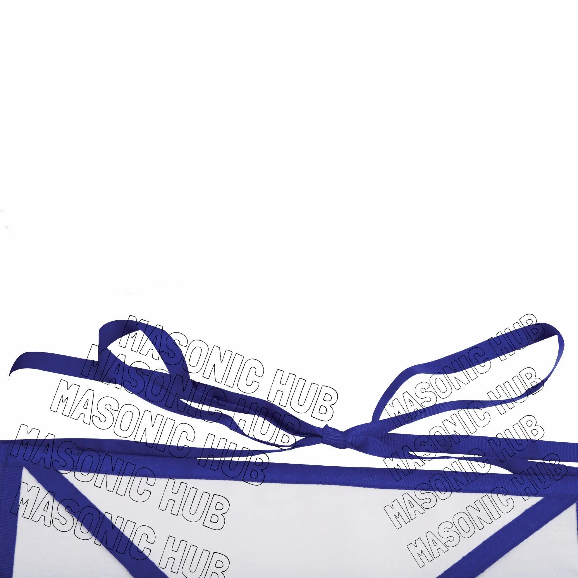 Sacred Craftsmanship: Masonic Blue Lodge White Cotton Apron Masonic Hub