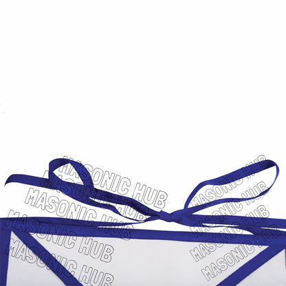 Sacred Craftsmanship: Masonic Blue Lodge White Cotton Apron