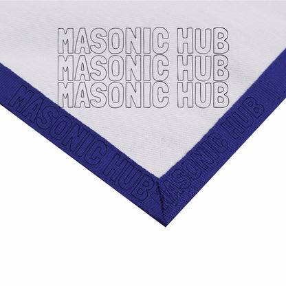 Sacred Craftsmanship: Masonic Blue Lodge White Cotton Apron