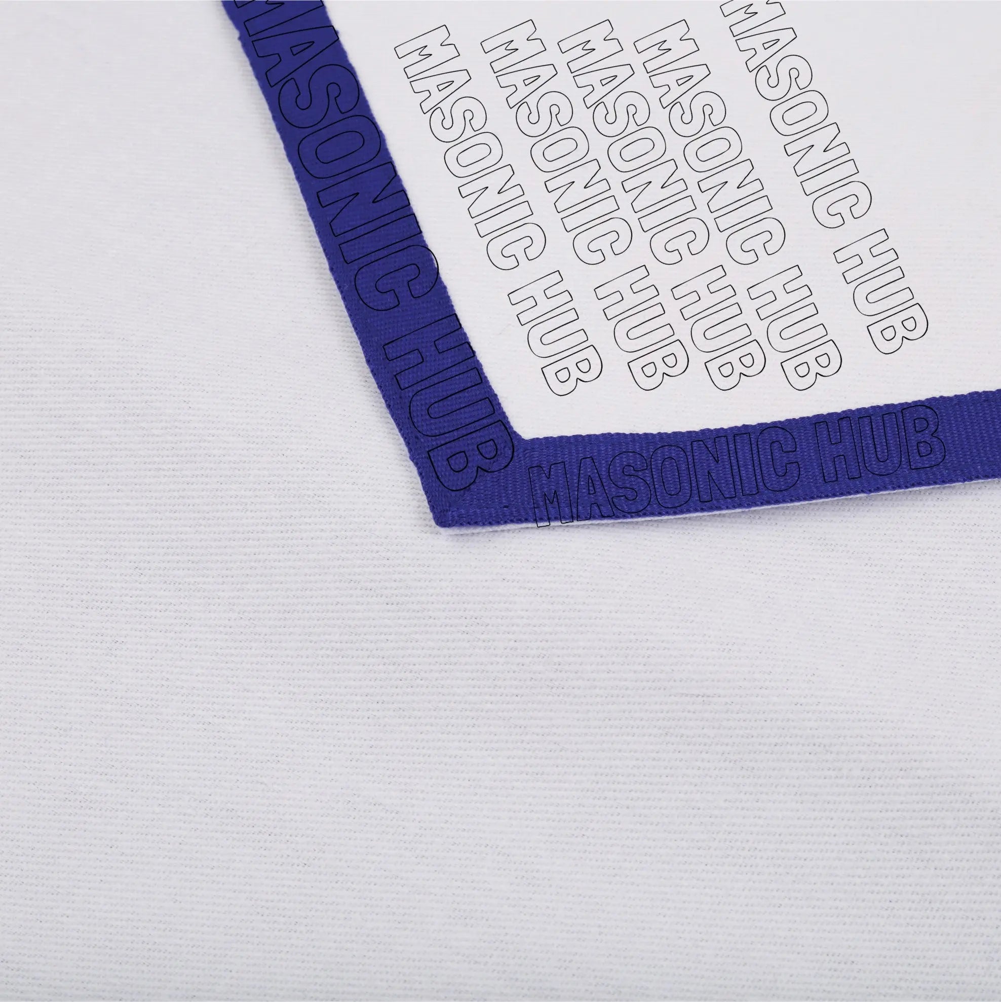 Sacred Craftsmanship: Masonic Blue Lodge White Cotton Apron Masonic Hub