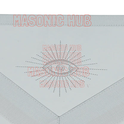 Master Mason Blue Lodge Apron – Machine Embroidered with Compass & Square