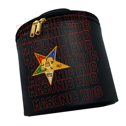 NEW ORDER OF EASTERN STAR FEZ CAP CASE – HANDCRAFTED BLACK WITH EMBLEM