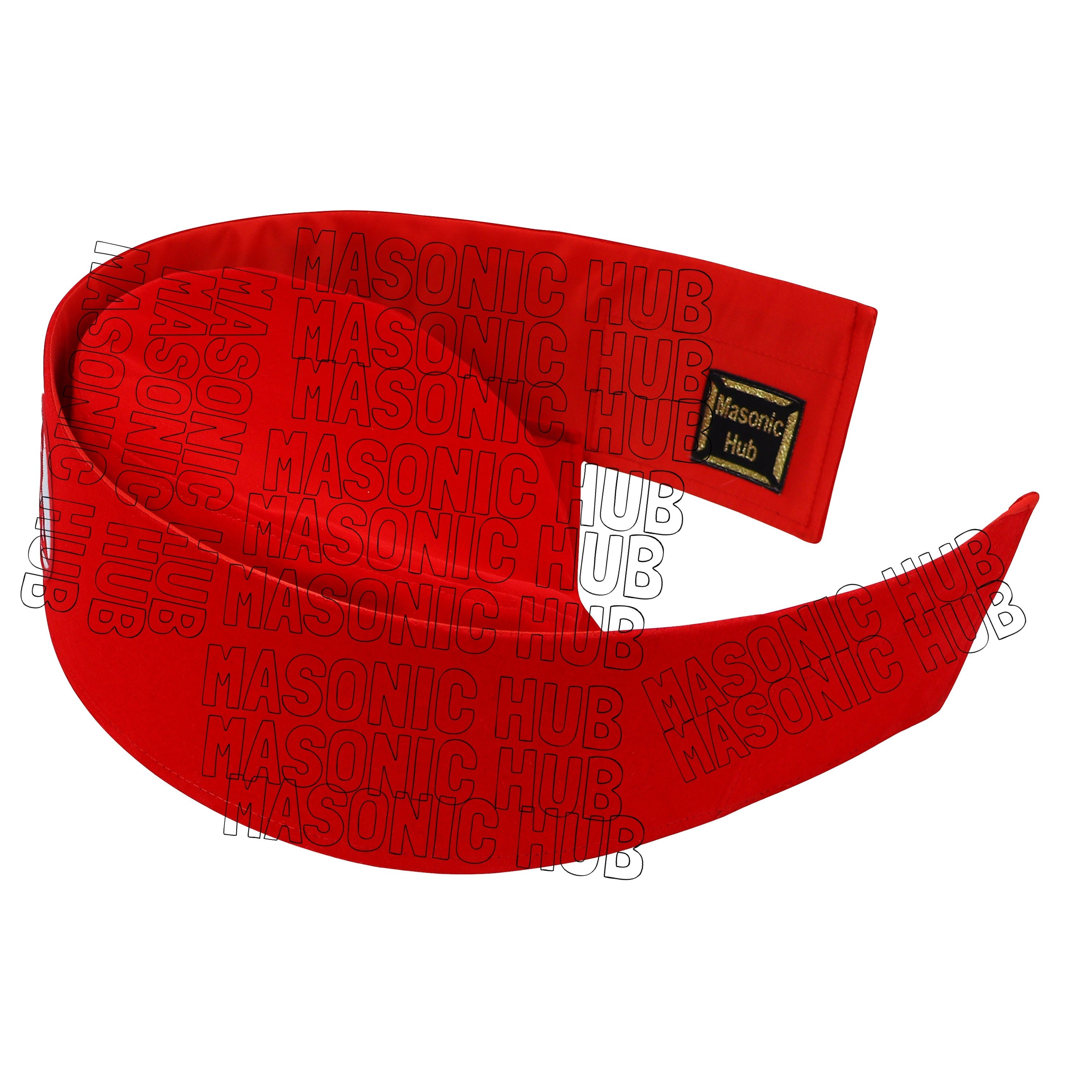 Handmade Velvet Crown – Royal Arch Master Crown –Masonic Regalia Hat –Red Velvet Masonic Hub