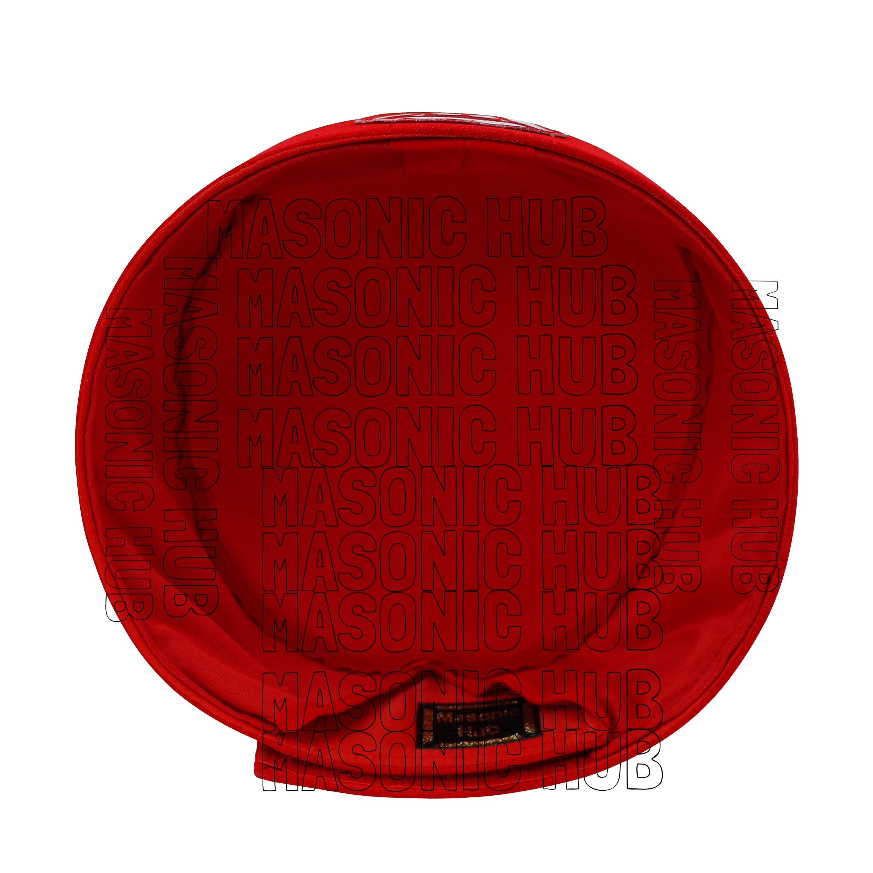 Handmade Velvet Crown – Royal Arch Master Crown –Masonic Regalia Hat –Red Velvet Masonic Hub