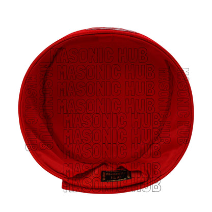 Handmade Velvet Crown – Royal Arch Master Crown –Masonic Regalia Hat –Red Velvet