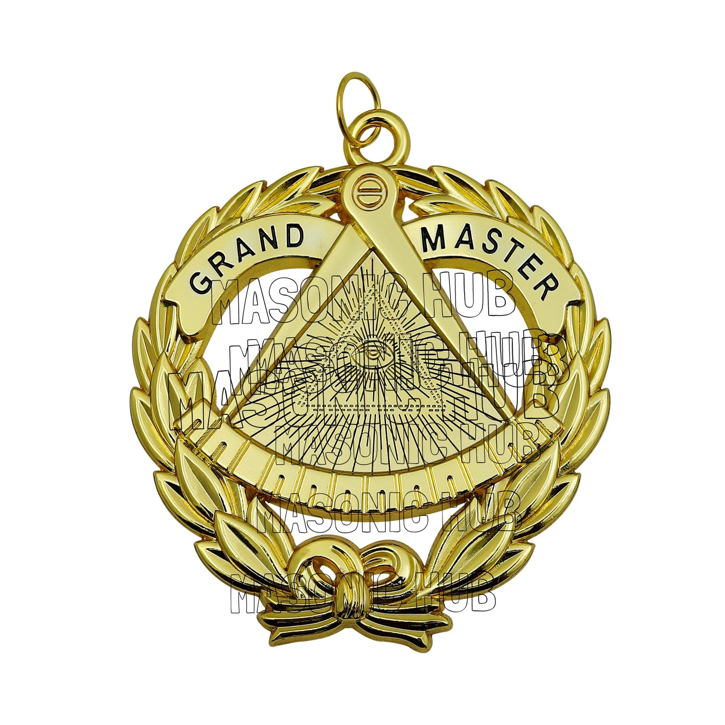 Grand Master Masonic Collar Jewel – Grand Lodge Gold-Plated Regalia