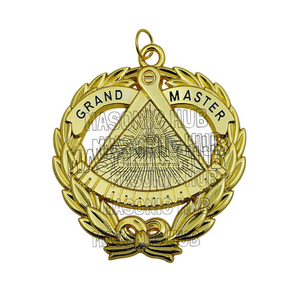 Grand Master Masonic Collar Jewel – Grand Lodge Gold-Plated Regalia