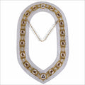 Daughter of Isis Masonic Regalia Gold Metal Chain Collar with Colorful DOI Discs Masonic Hub