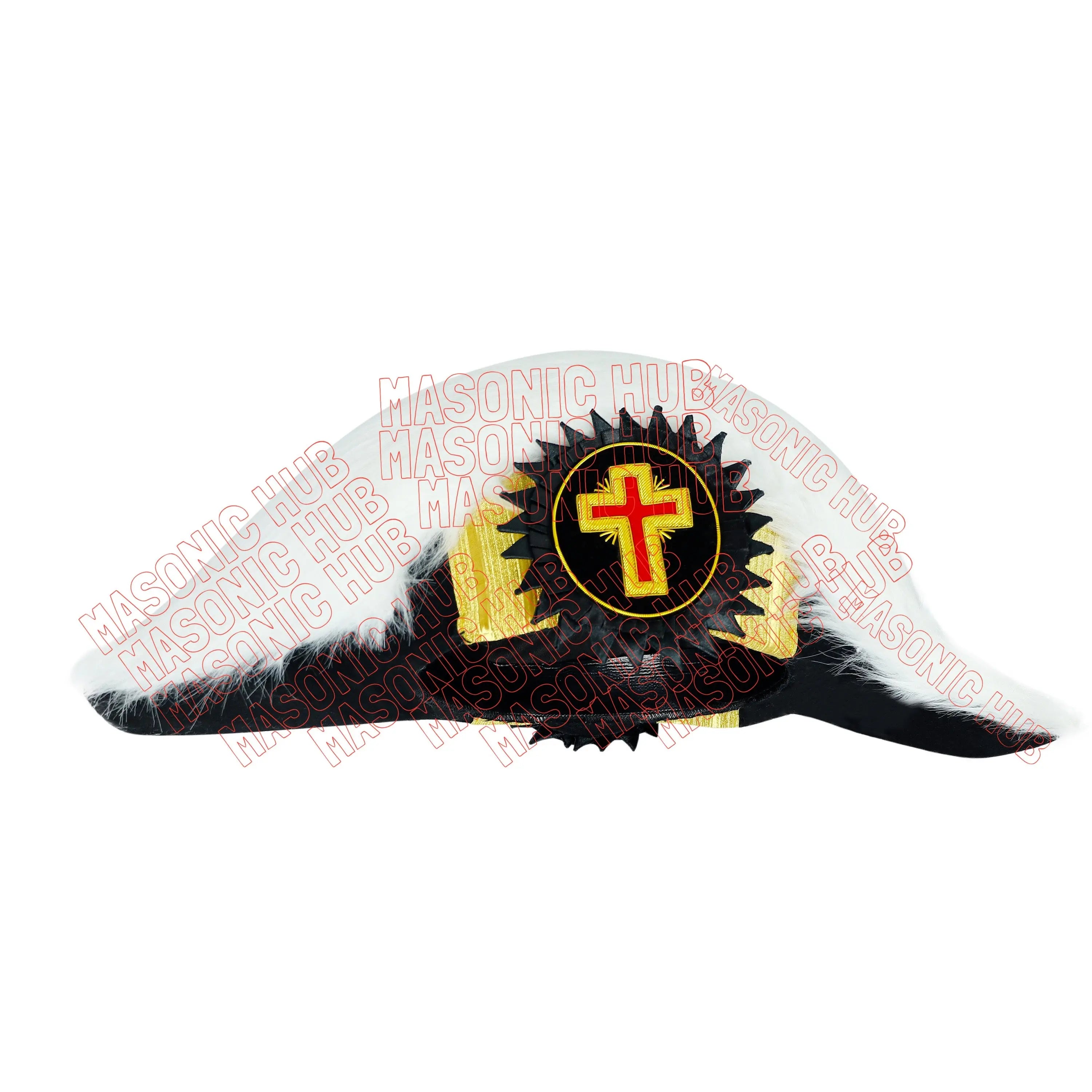 Commander's Crest: Regal Legacy Masonic Knights Templar Past Commander Chapeau Masonic Hub