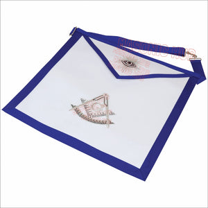 Texas Legacy: Genuine Leather Past Masters Apron – Hand-Embroidered Excellence Masonic Hub