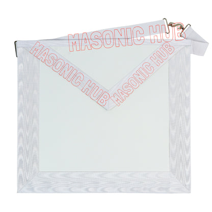 Masonic Candidate / Entered Apprentice Apron – Faux Leather with Shiny Ribbon