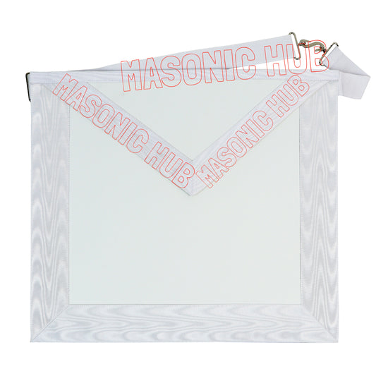 Masonic Candidate / Entered Apprentice Apron – Faux Leather with Shiny Ribbon