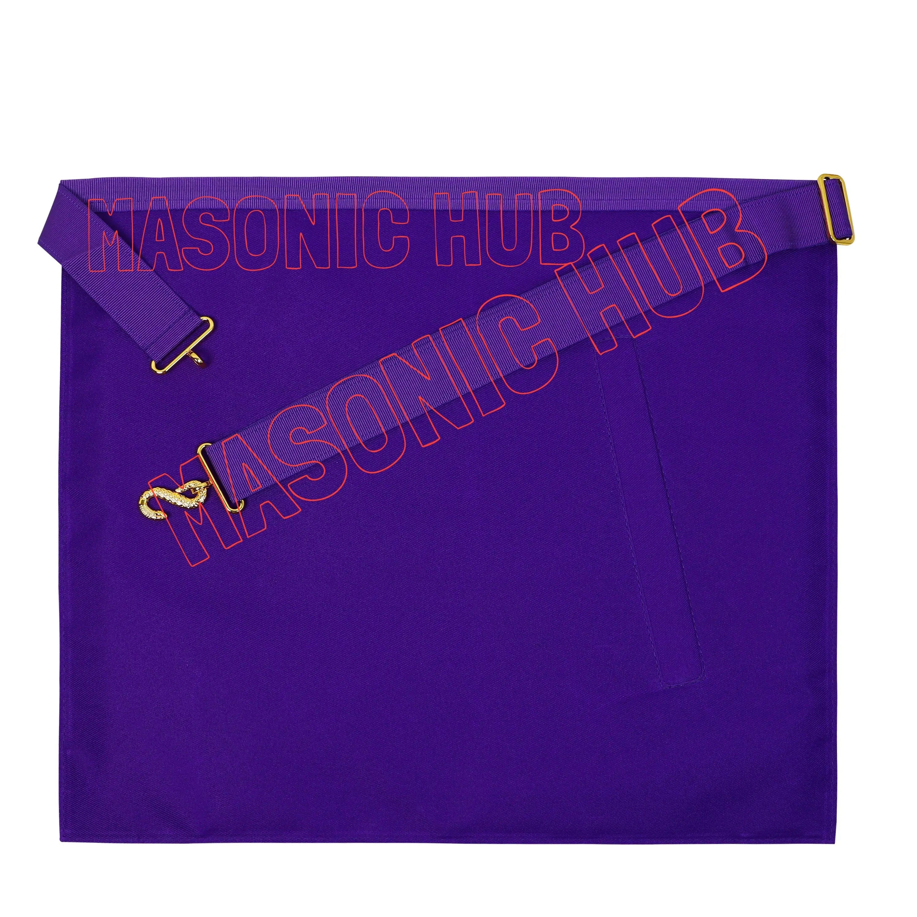 Cryptic Mason Left Break Masonic Lodge Lambskin Apron Royal & Select Trowel Masonic Hub