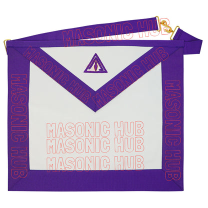 Hand-Embroidered Royal & Select Master (RSM) Member Masonic Apron