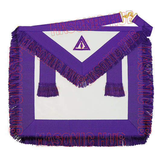 Hand-Embroidered Masonic Royal &amp; Select Master (RSM) Council Member Apron