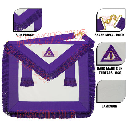 Hand-Embroidered Masonic Royal &amp; Select Master (RSM) Council Member Apron