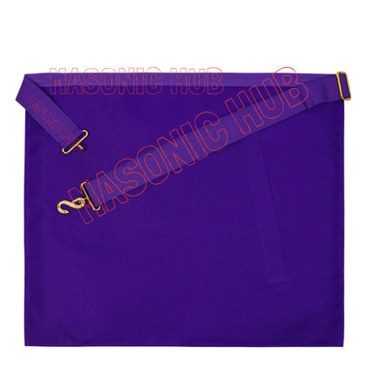 York Rite Council Member Lambskin Apron – Royal &amp; Select Master (RSM) Emblem