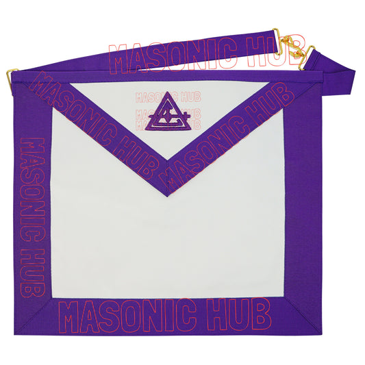 Handcrafted Masonic Lambskin Apron – Royal & Select Master RSM Council Member