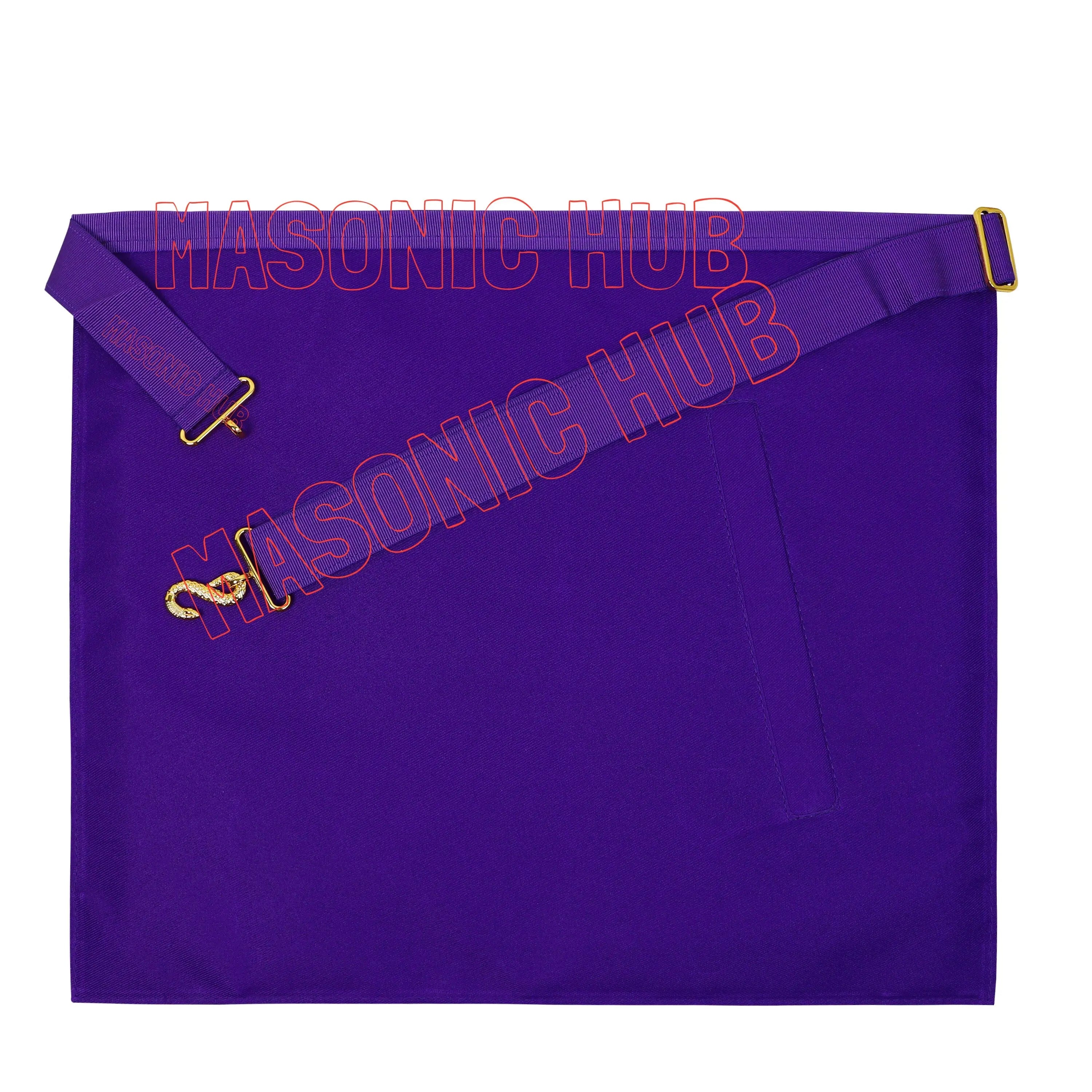Handcrafted Masonic Lambskin Apron – Royal & Select Master RSM Council Member Masonic Hub