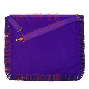Handcrafted Masonic Council Member Lambskin Apron - Royal &amp; Select Master (RSM) Masonic Hub