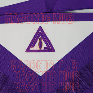 Handcrafted Masonic Council Past Thrice Illustrious Master (PTIM) Lambskin Apron Masonic Hub