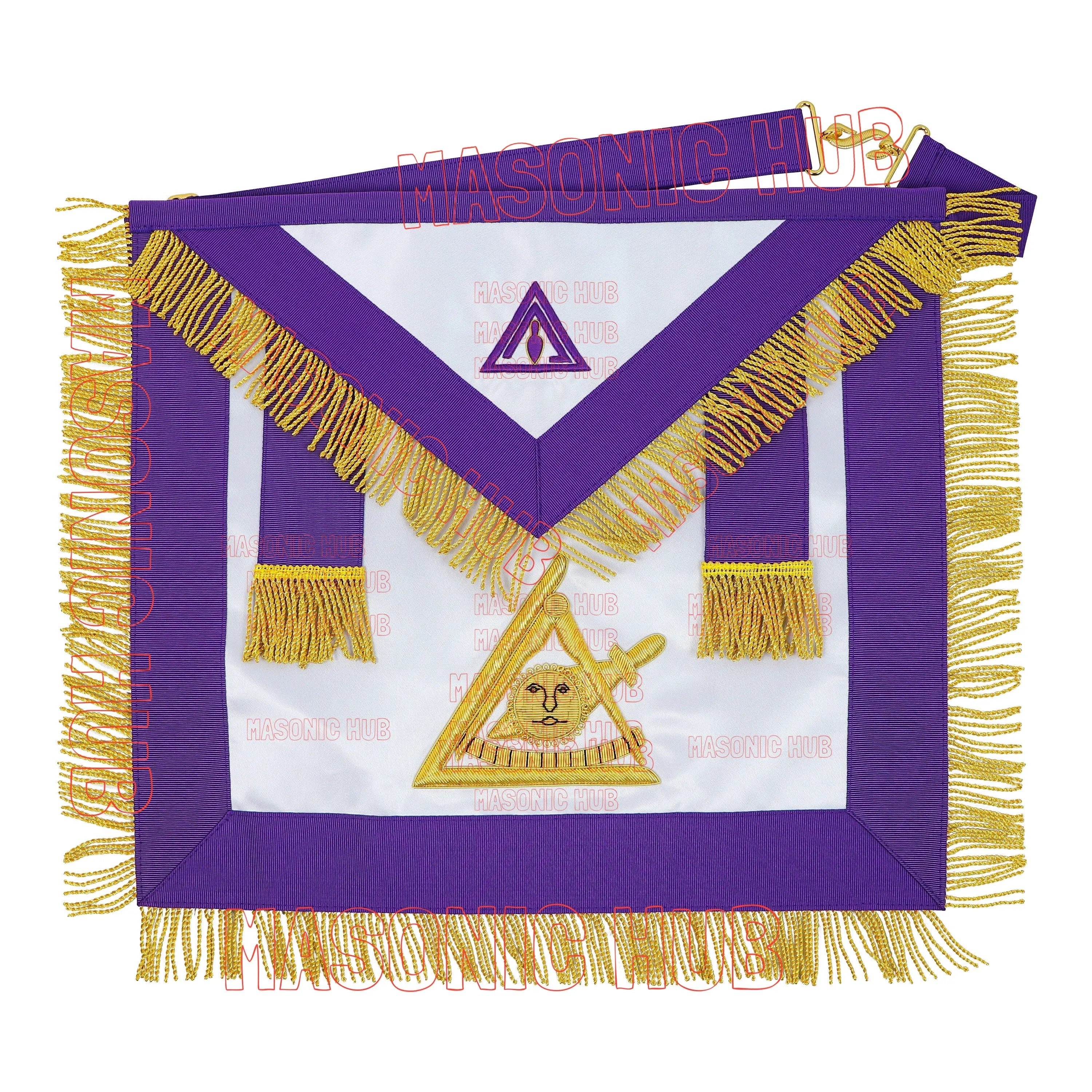 Masonic Council Past Illustrious Master (PIM) Satin Apron Masonic Hub