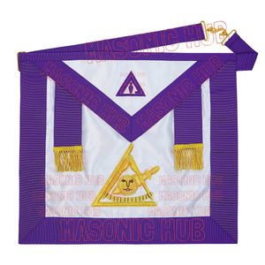 Hand-Embroidered Masonic Past Thrice Illustrious Master (PTIM) Apron Masonic Hub