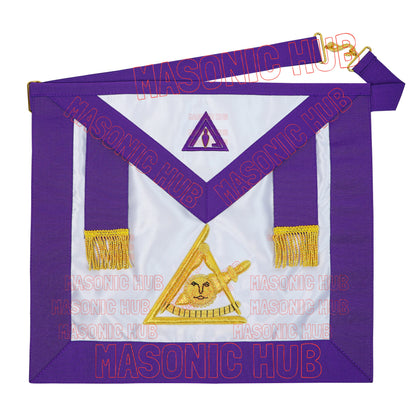 Hand-Embroidered Masonic Past Thrice Illustrious Master (PTIM) Apron